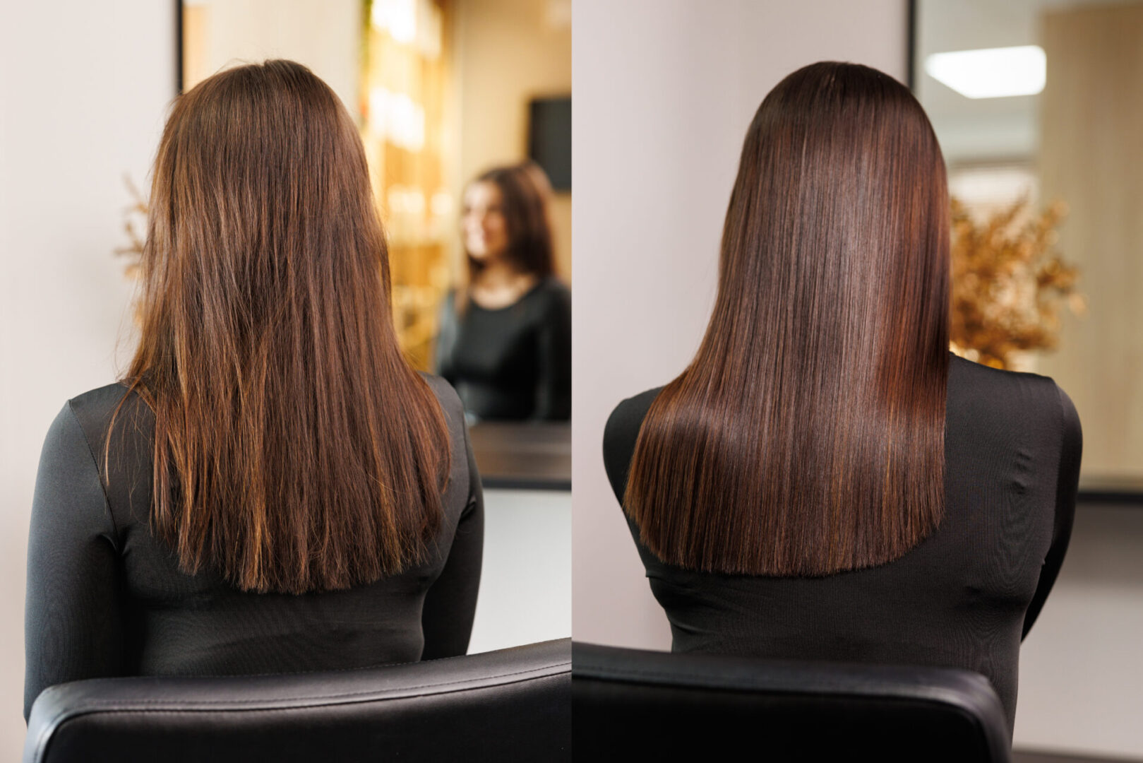 Hair transformation before and after
